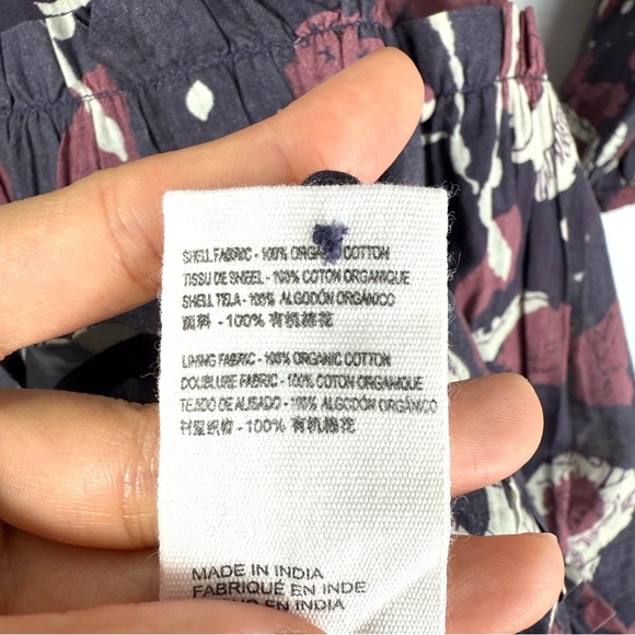 Cleobella Rainey Dress Floral Abstract Purple Pink Size Small Tiered Ruffles M - Picture 10 of 10